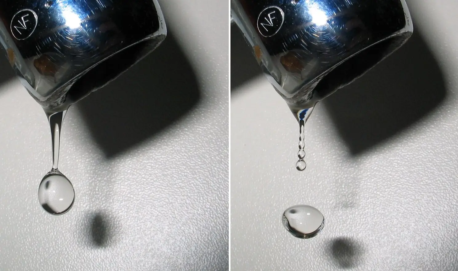 Plumbing leak — dripping water from a fixture